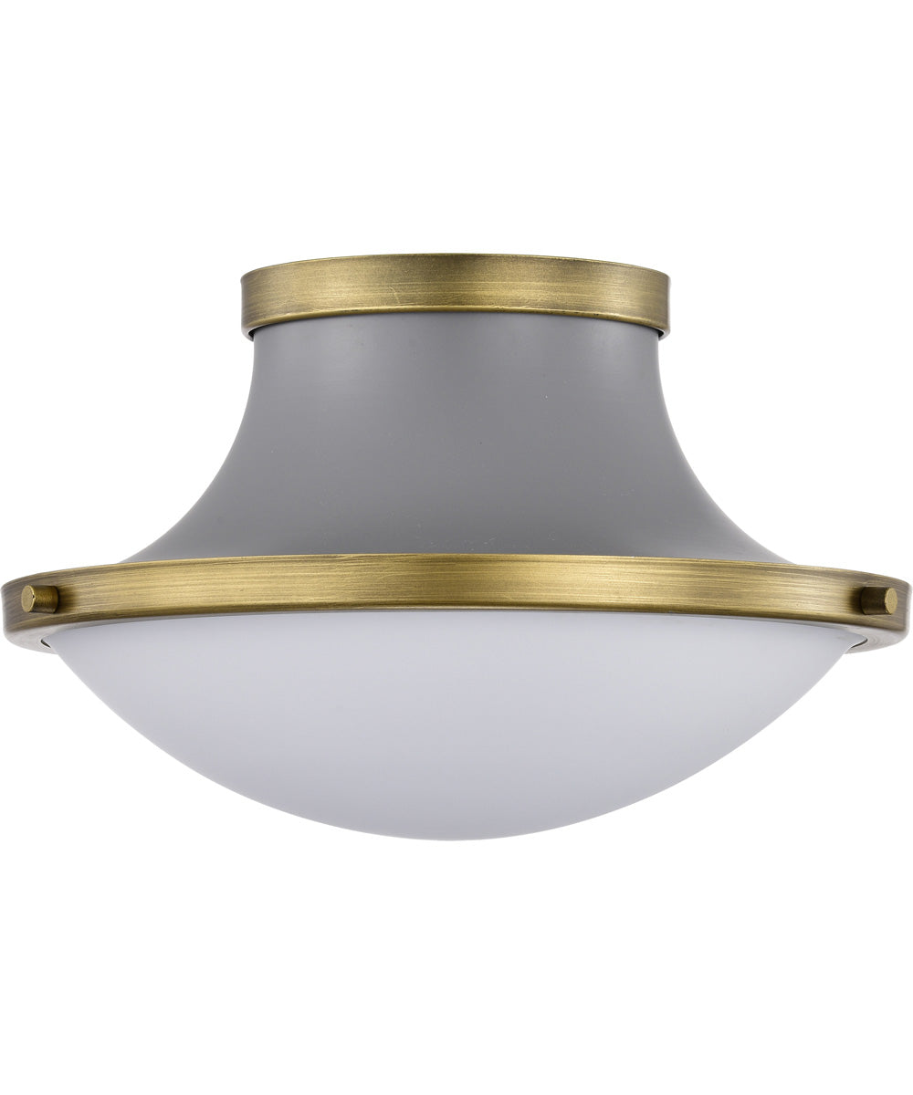 Lafayette 1-Light Close-to-Ceiling Matte Gray