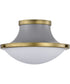 Lafayette 1-Light Close-to-Ceiling Matte Gray