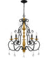 Althea 5-light Chandelier Matte Black