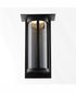 Abram 1-light LED Outdoor Wall Lantern Textured Black