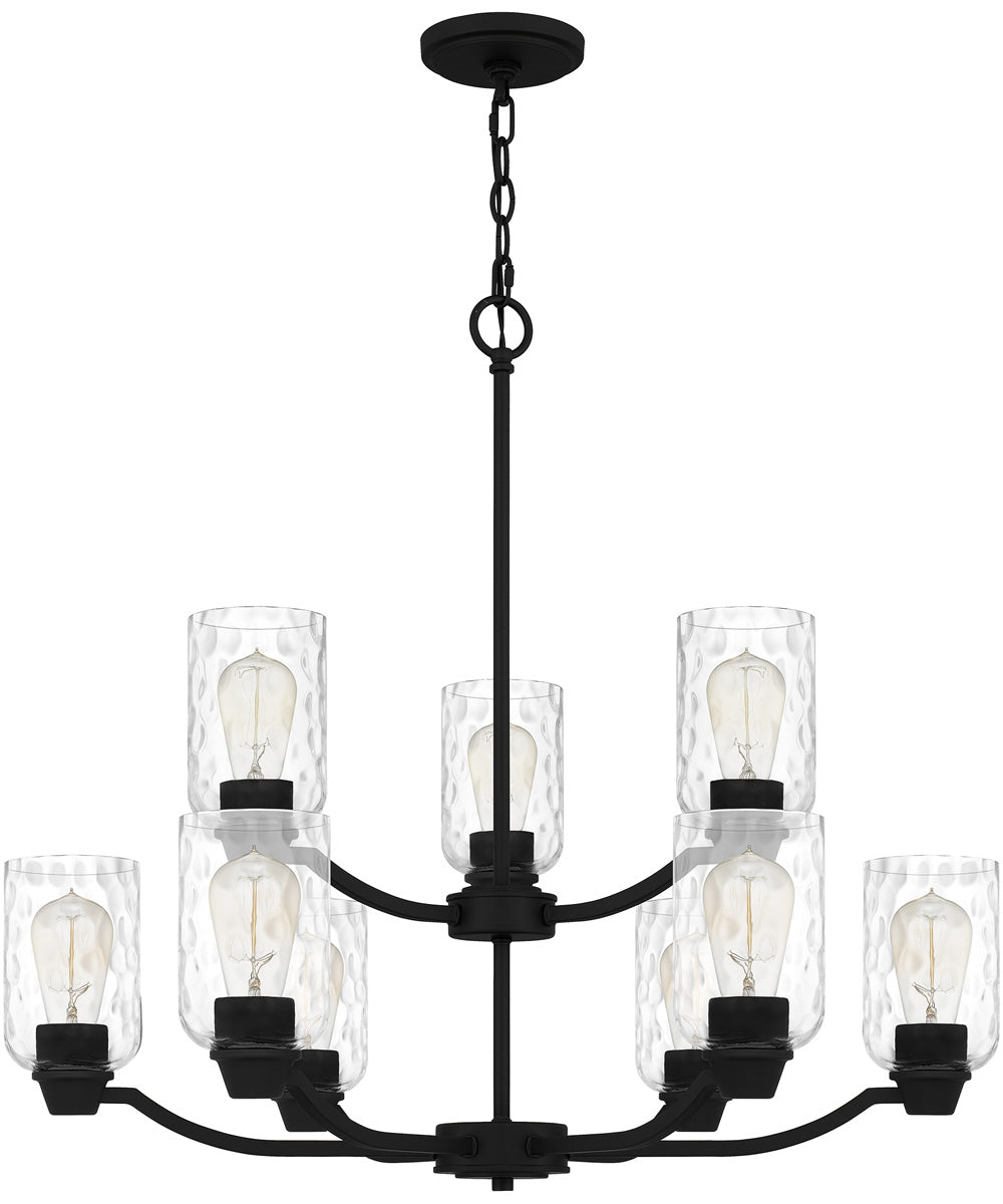 Acacia 9-light Chandelier Matte Black