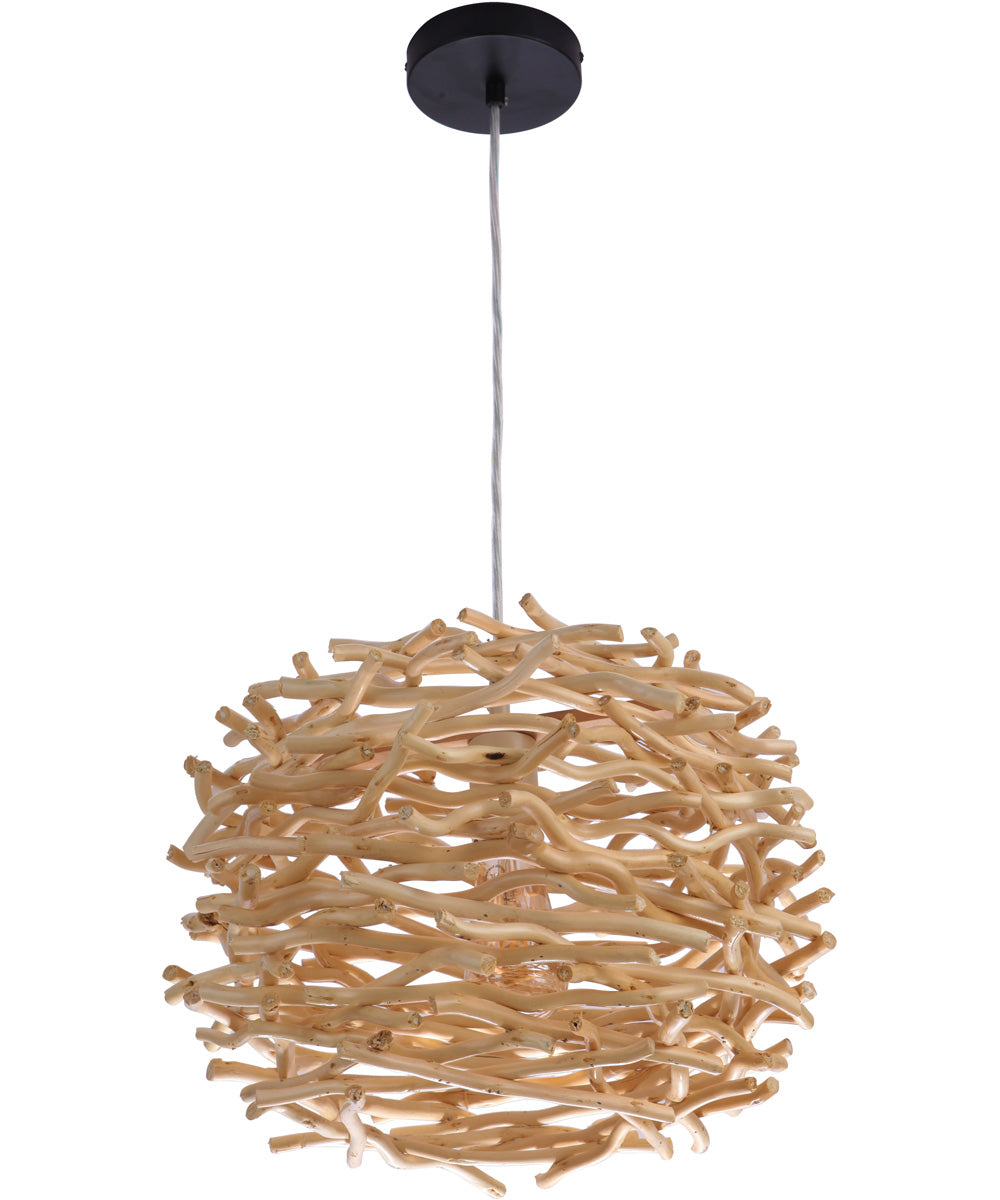 1-Light Pendant Natural