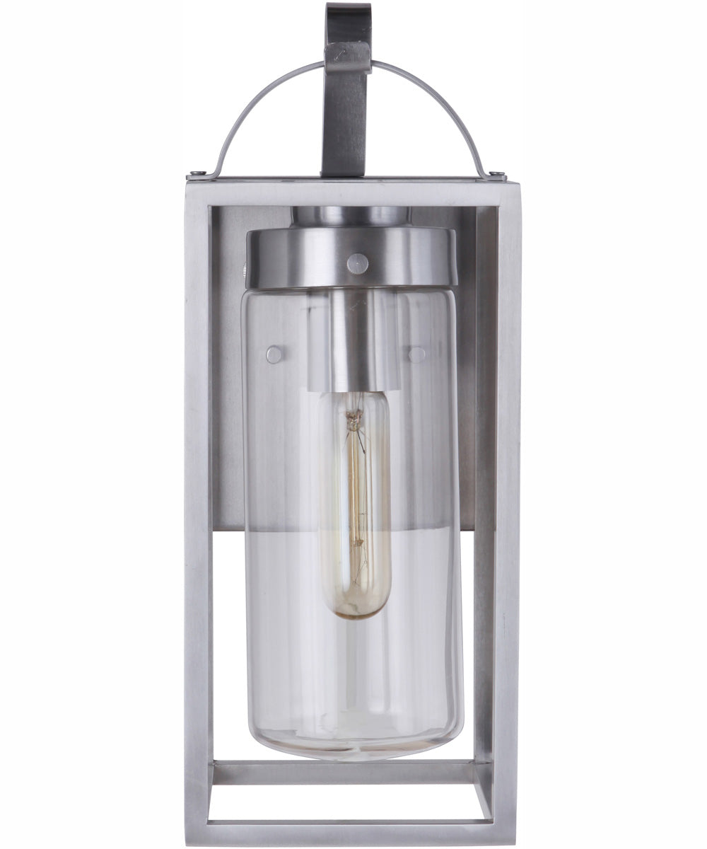 Neo 1-Light Outdoor Wall Lantern Satin Aluminum