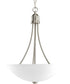 Gather 2-Light Foyer Pendant Brushed Nickel