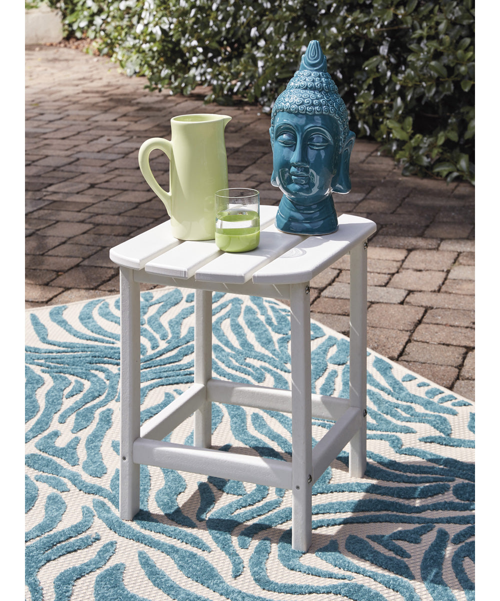 18"H Sundown Treasure Rectangular End Table White