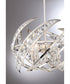 Crescent 4-light Pendant Polished Nickel