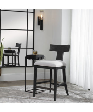 Idris Modern Wood Counter Stool