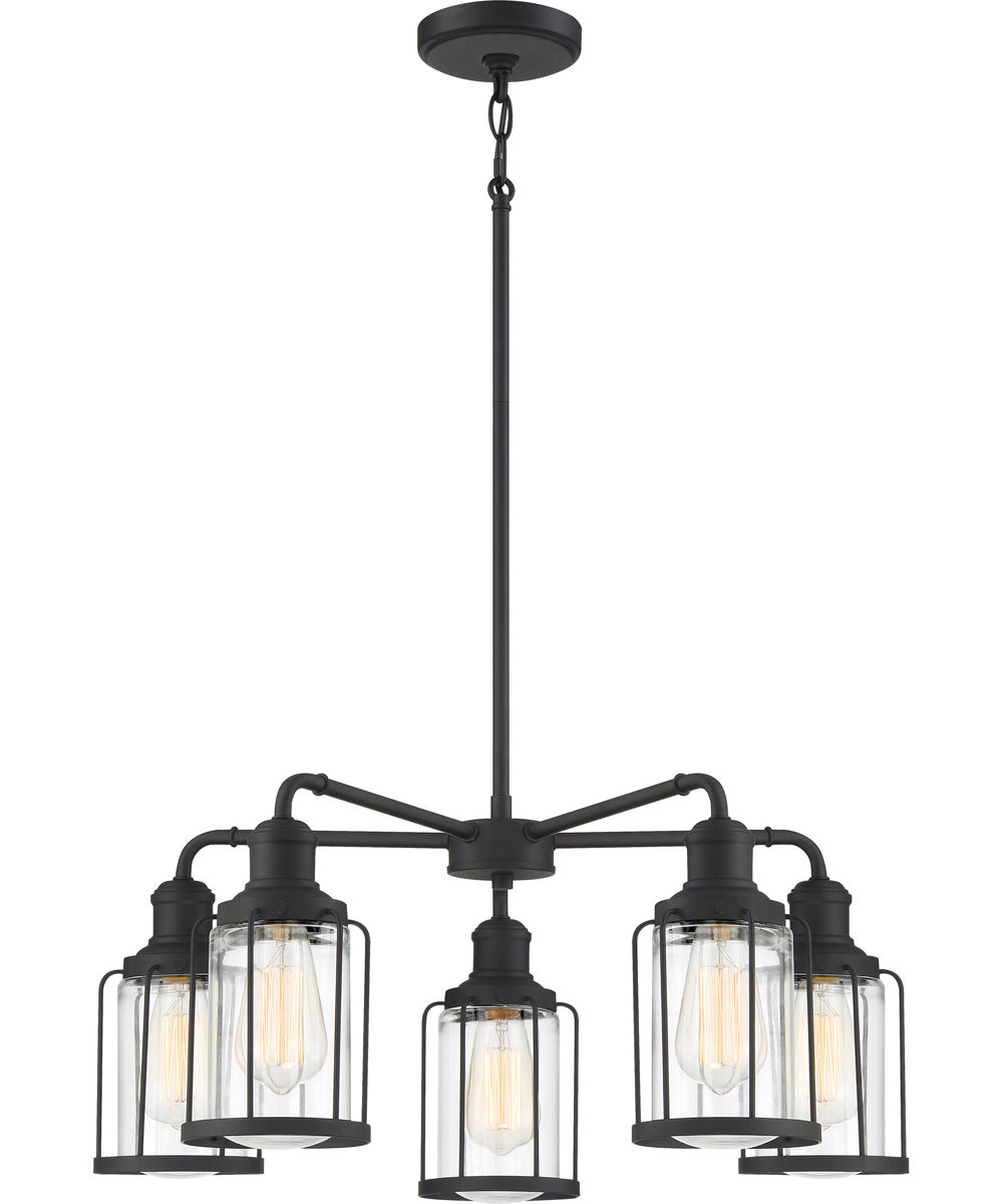 Ludlow 5-light Chandelier Earth Black