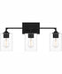 Prescott Large 3-light Bath Light Matte Black
