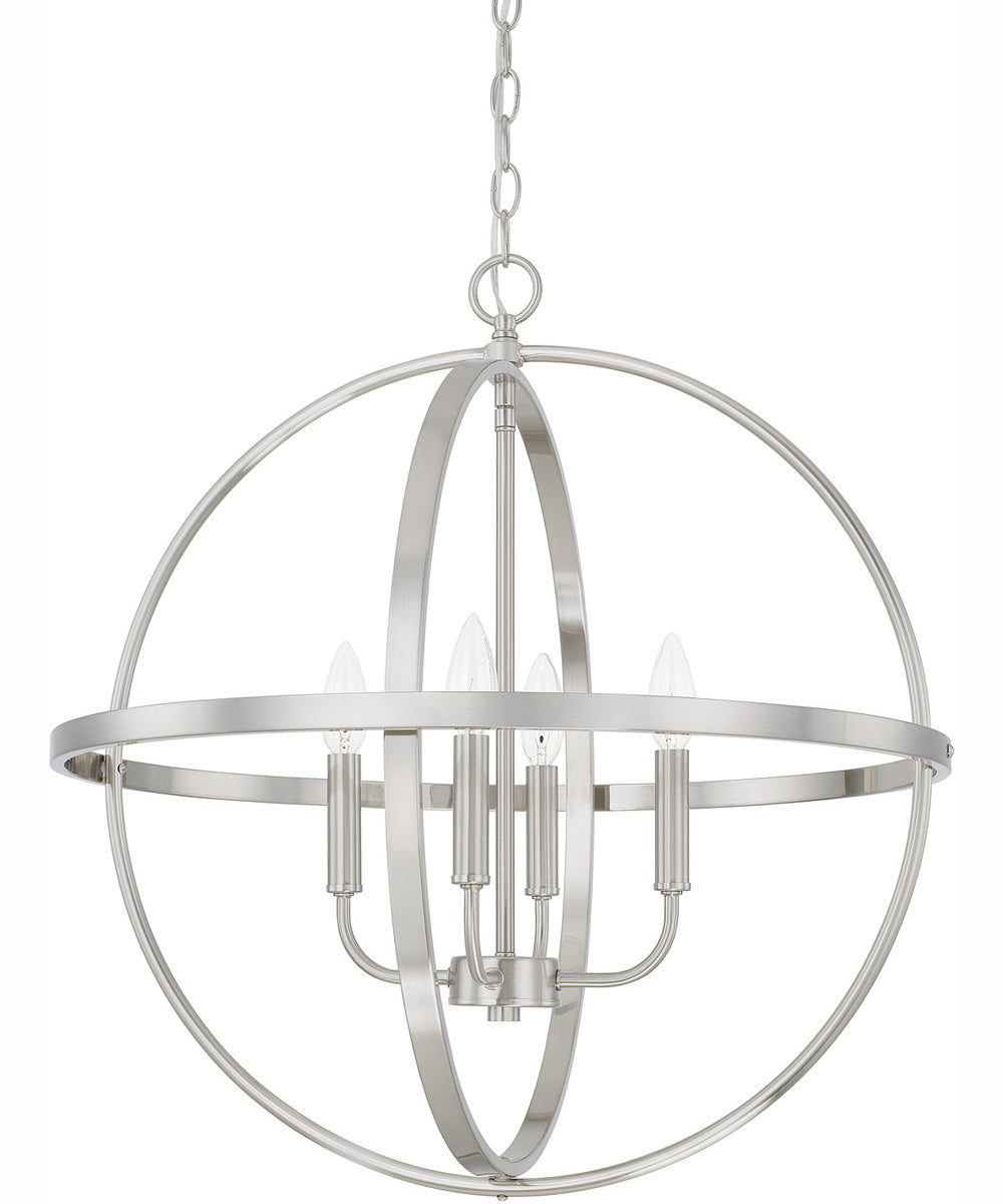 Hartwell 4-Light Pendant Brushed Nickel