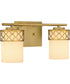 Tenley Medium 2-light Bath Light Aged Brass