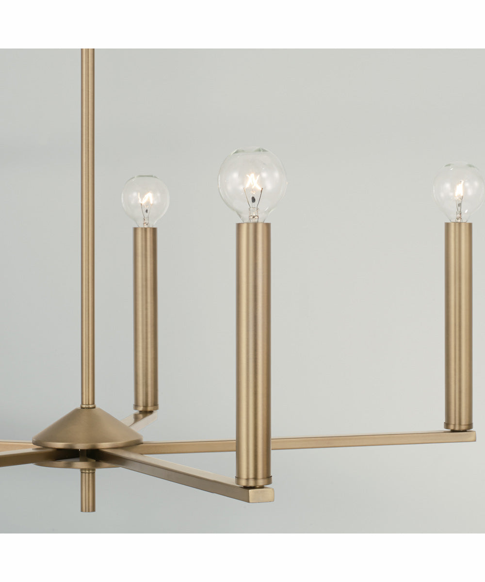 Portman 5-Light Chandelier Aged Brass