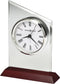 7"H Benton Tabletop Clock Satin Rosewood