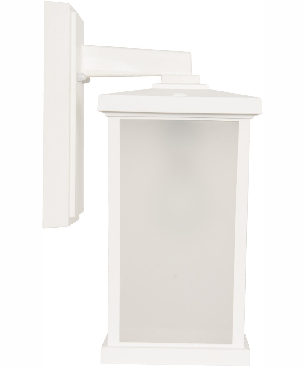 Resilience Lanterns 1-Light Outdoor Wall Lantern Matte White