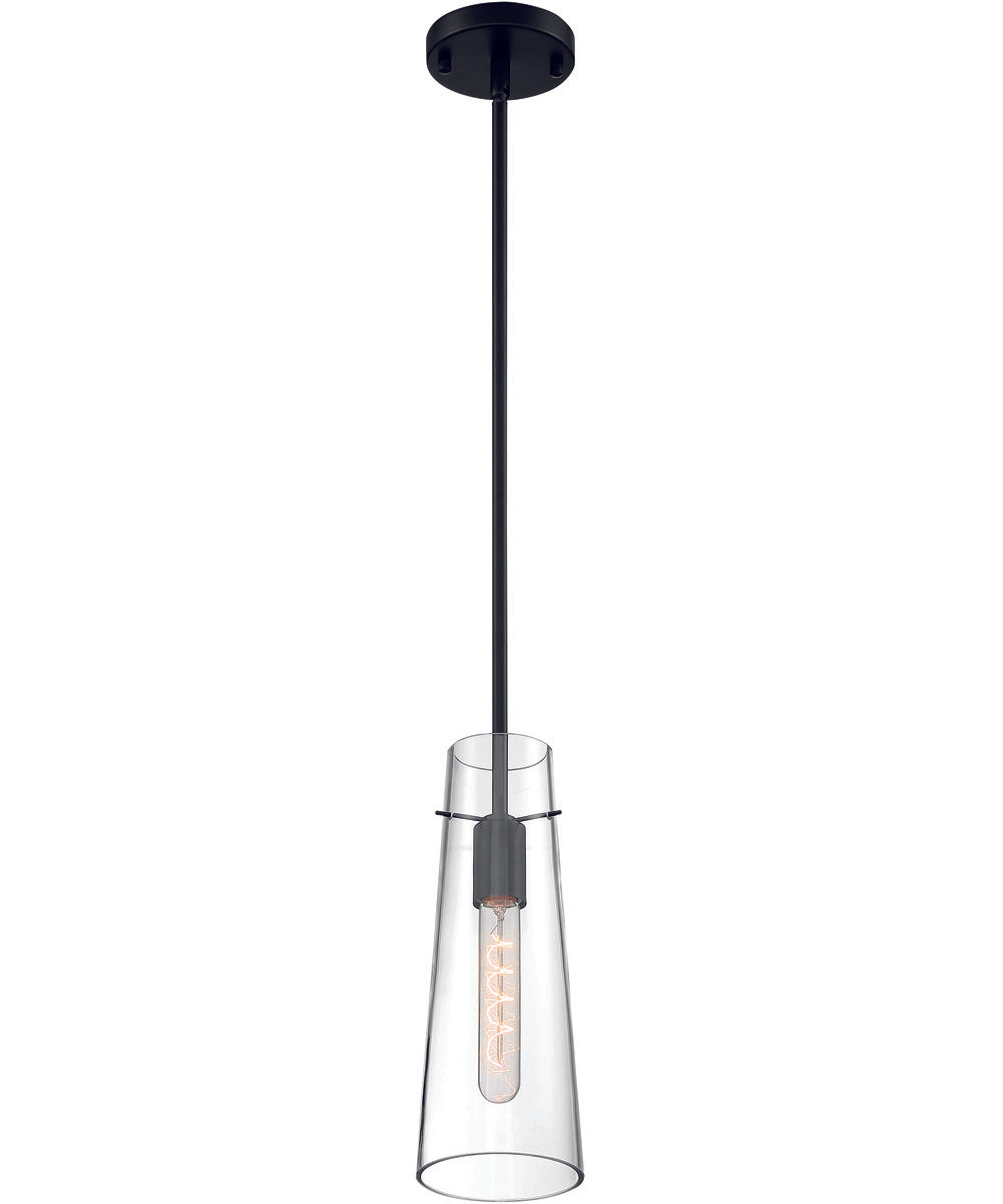 4"W Alondra 1-Light Pendant Black