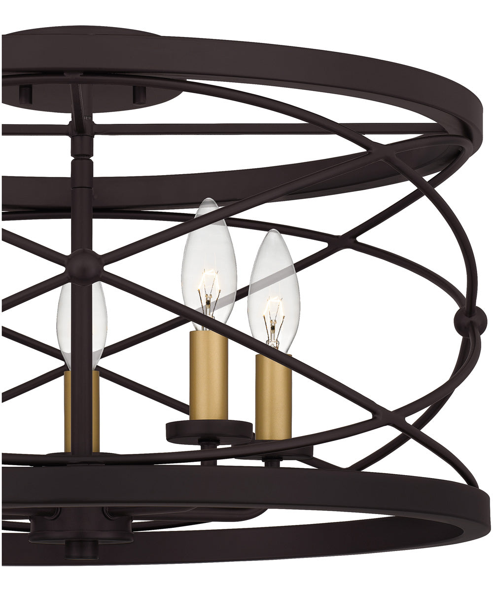 Potts 5-light Semi Flush Mount Palladian Bronze