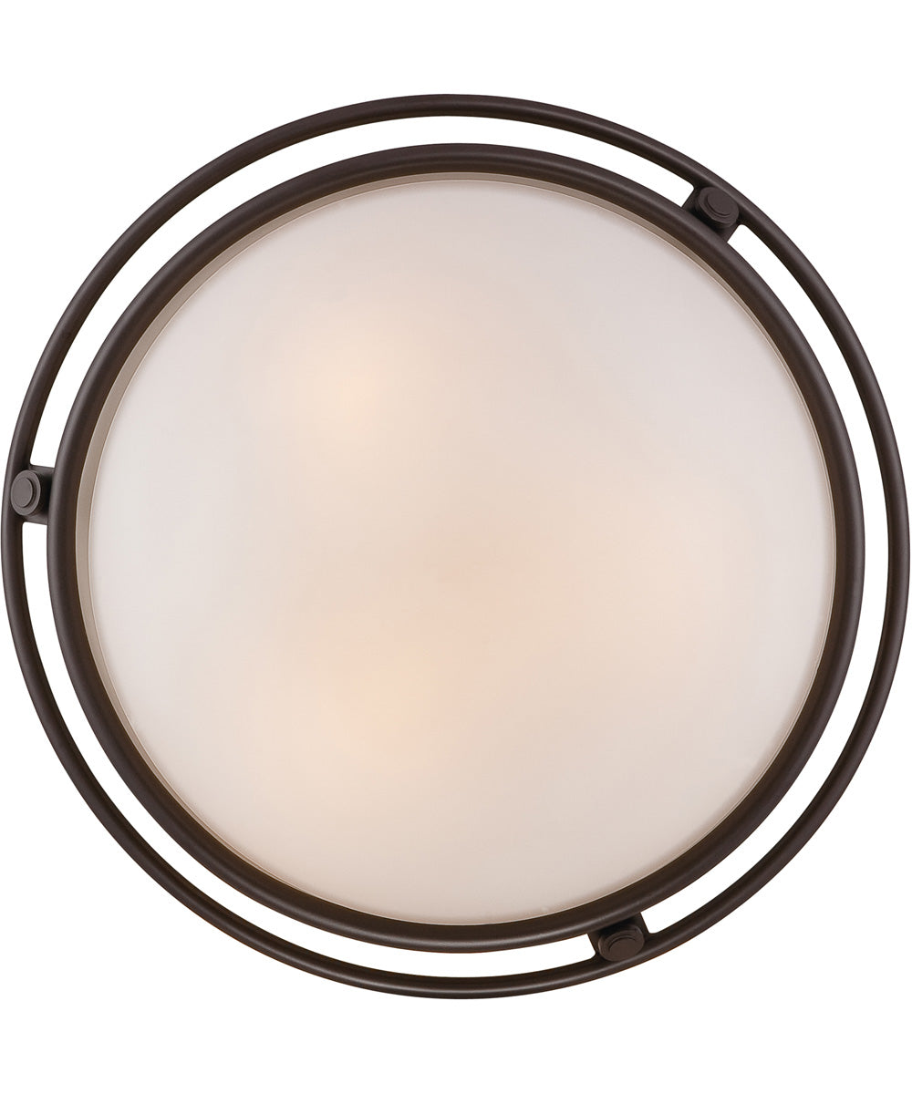 Ashland Extra Large 3-light Semi Flush Mount Western Bronze