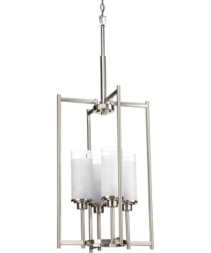 Alexa 4-Light Foyer Pendant Brushed Nickel