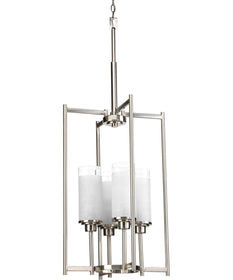 Alexa 4-Light Foyer Pendant Brushed Nickel