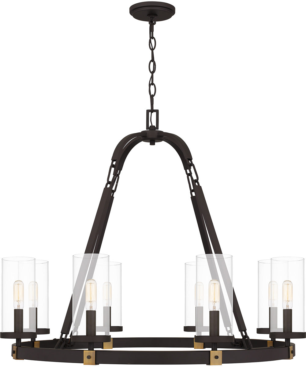 Lisbon 8-light Chandelier Old Bronze