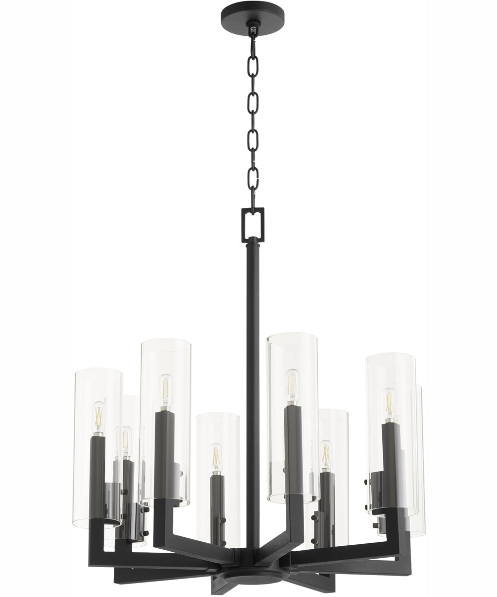 Harbin 8-light Chandelier Textured Black