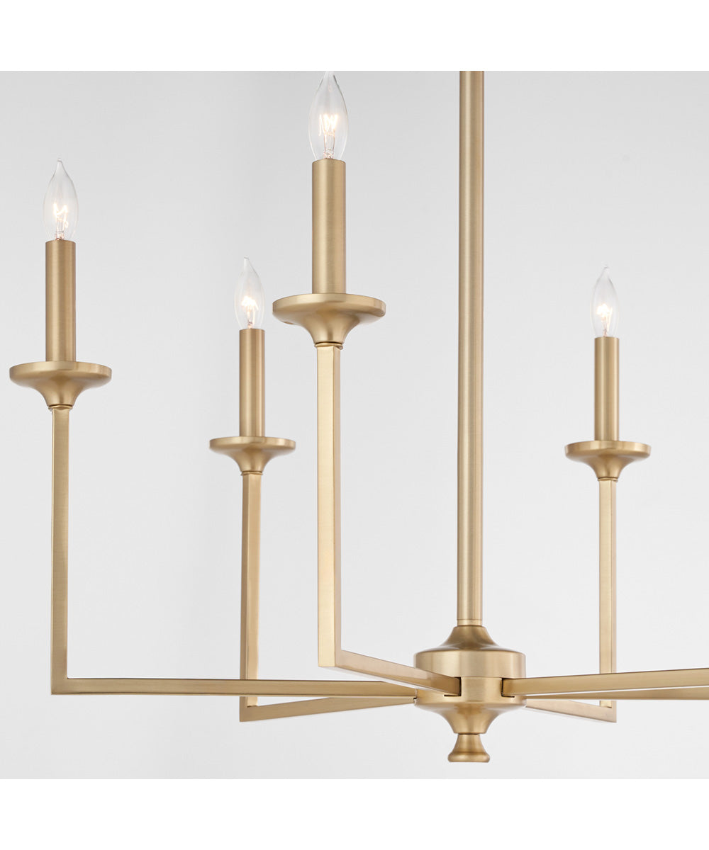 Eldorado 6-light Chandelier Aged Brass
