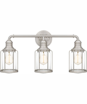 Ludlow Large 3-light Bath Light Brushed Nickel