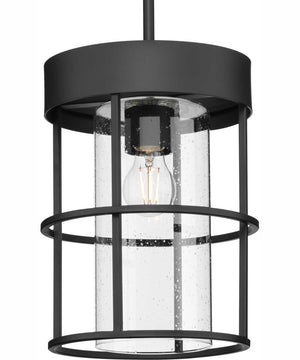 Burgess 1-Light Modern Farmhouse Pendant Matte Black