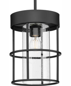 Burgess 1-Light Modern Farmhouse Pendant Matte Black