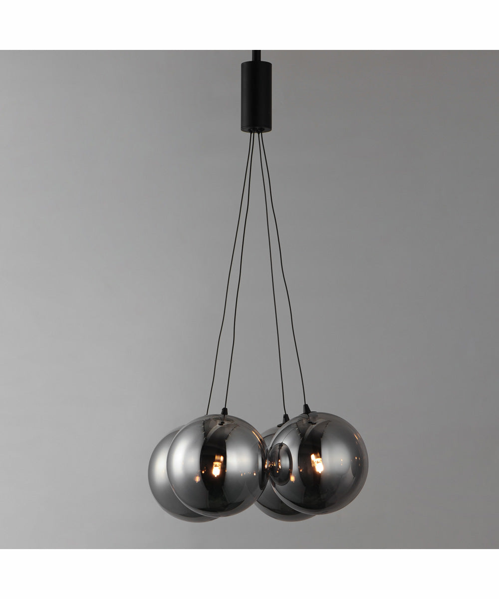 Burst 4-Light LED Pendant - Smoke Black