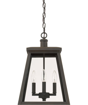 Belmore 4-Light Outdoor Hanging Rain or Shine - Oiled Bronze with Clear Glass