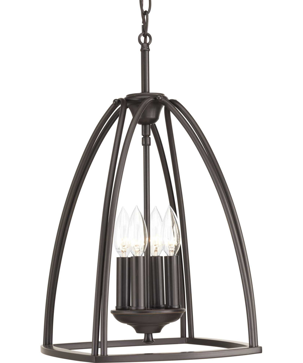 Tally 4-Light Foyer Pendant Antique Bronze