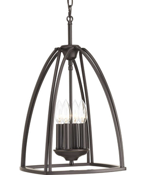 Tally 4-Light Foyer Pendant Antique Bronze