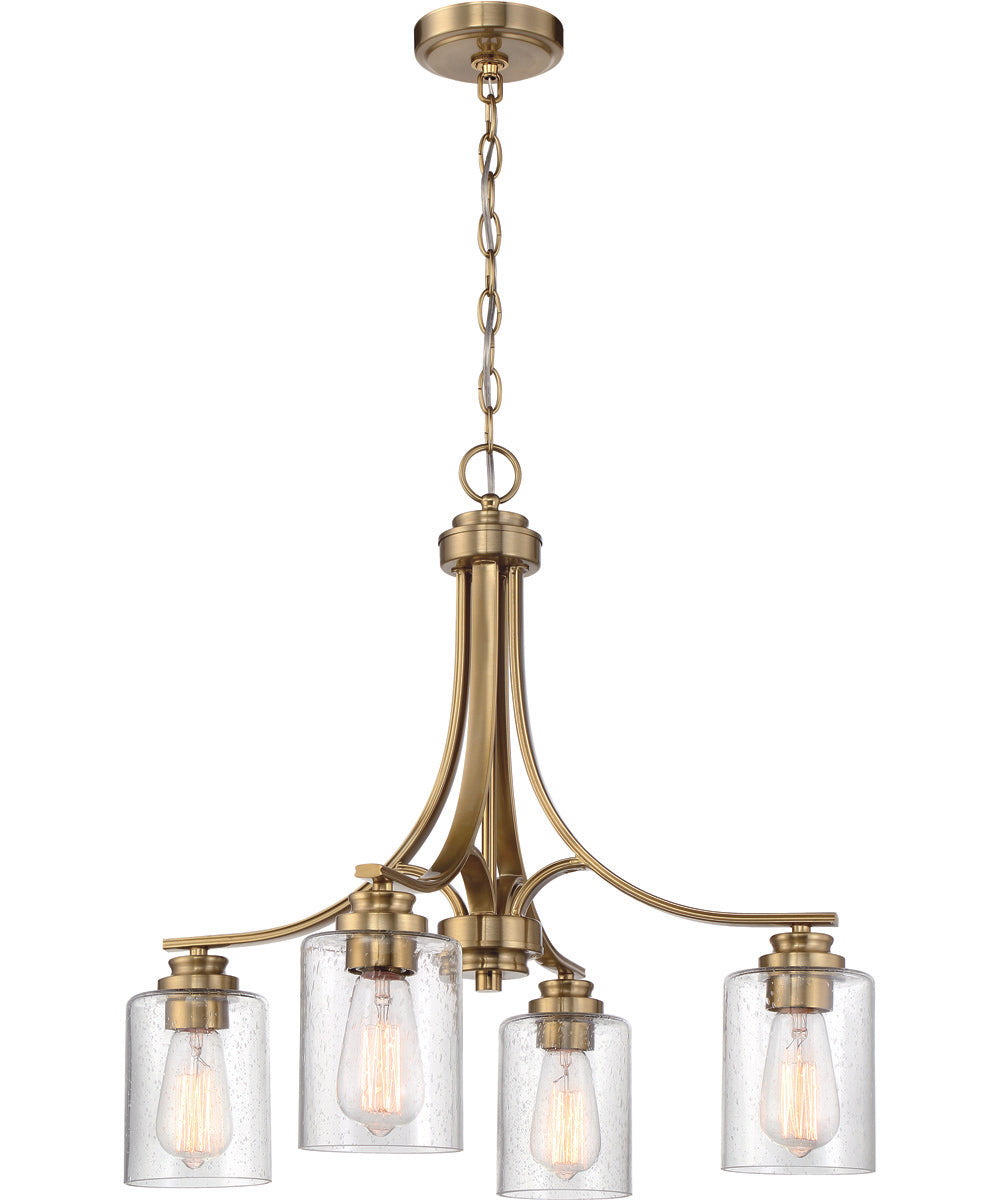 Bolden 4-Light Chandelier Satin Brass