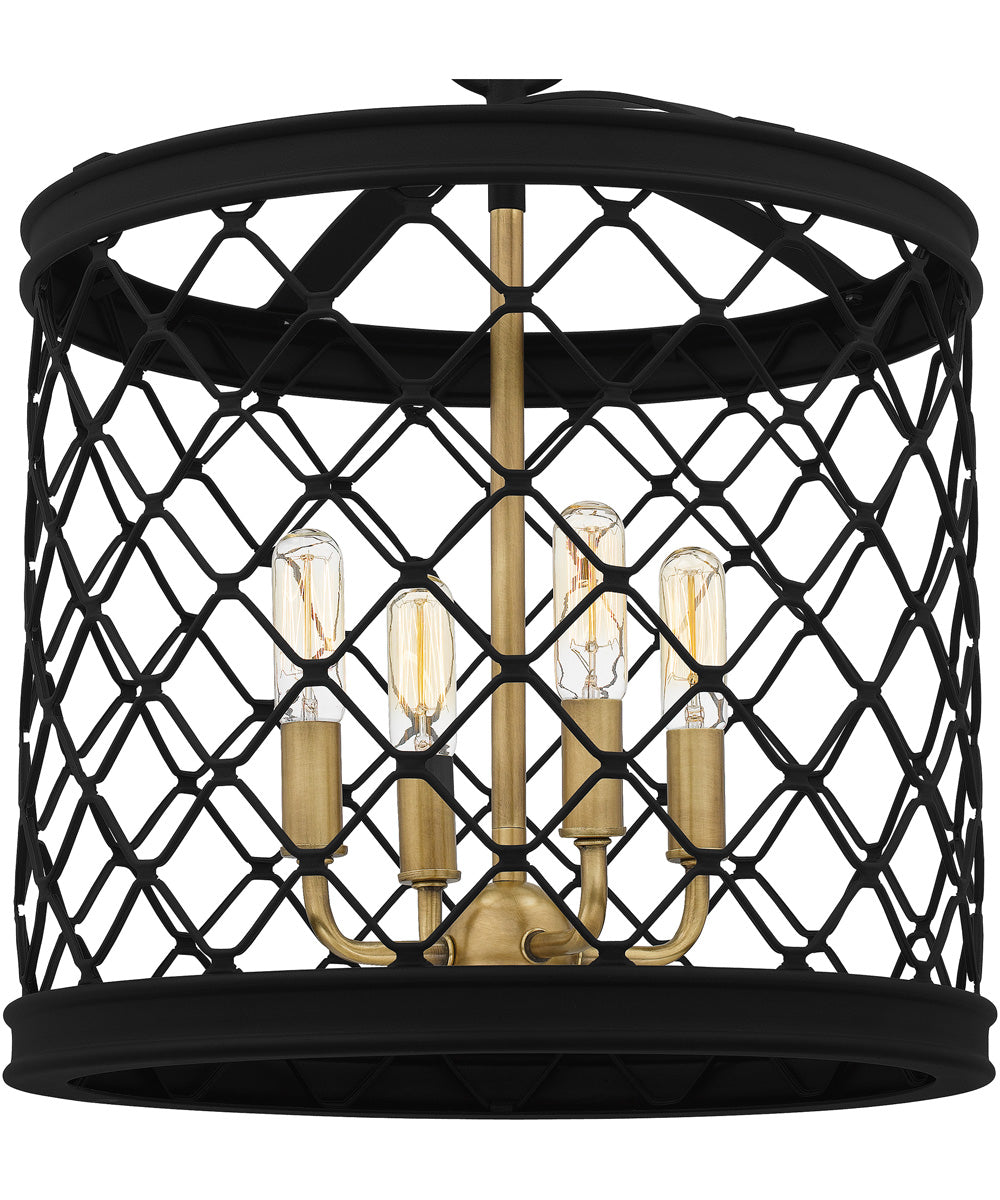 Calais 4-light Pendant Earth Black