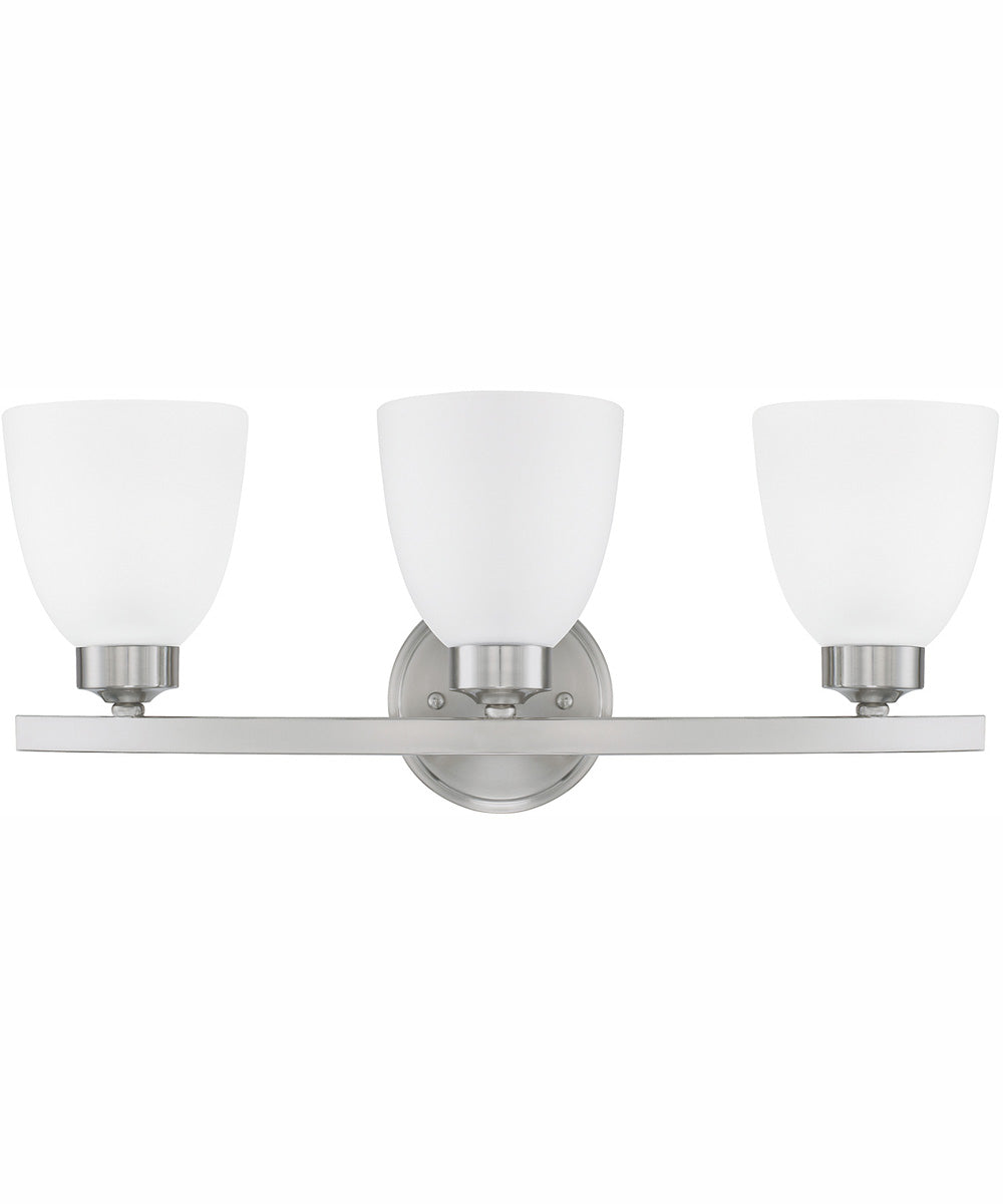 Jameson 3-Light Vanity Brushed Nickel