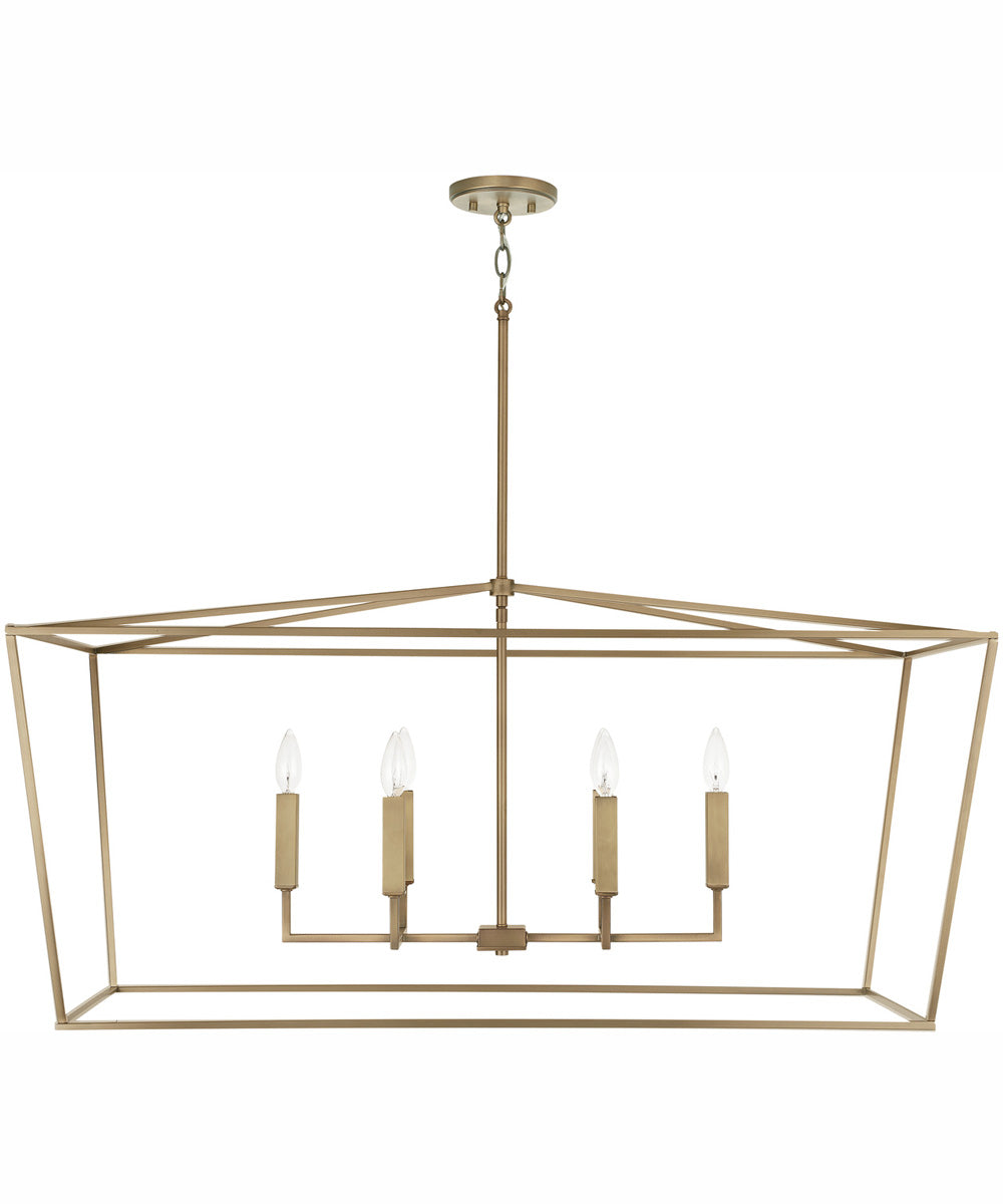 Thea 6-Light Island Aged Brass