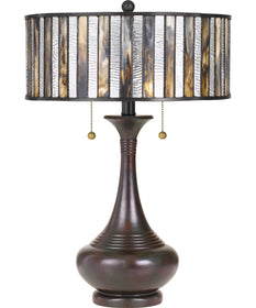 Roland Small 2-light Table Lamp Valiant Bronze
