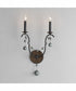 Formosa 2-Light Wall Sconce Golden Noir