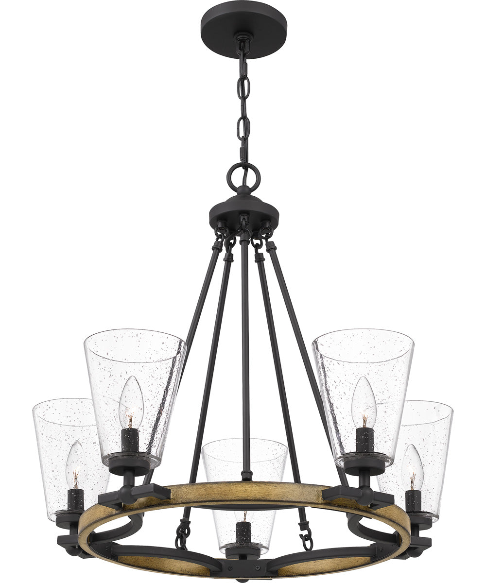 Hearst 5-light Chandelier Matte Black