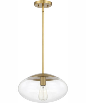 Gaze 1-Light Pendant Satin Brass
