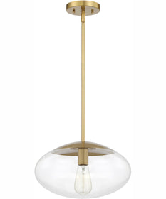 Gaze 1-Light Pendant Satin Brass