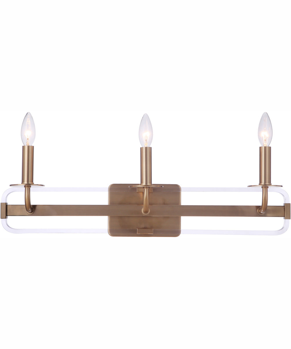 Graclyn 3-Light Vanity Satin Brass