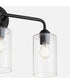 Tamara Day's Charlotte 3-light Bath Vanity Light Matte Black