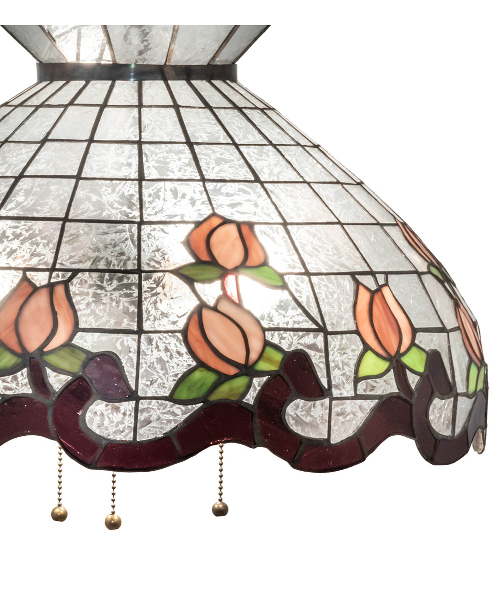 20" Wide Roseborder Pendant