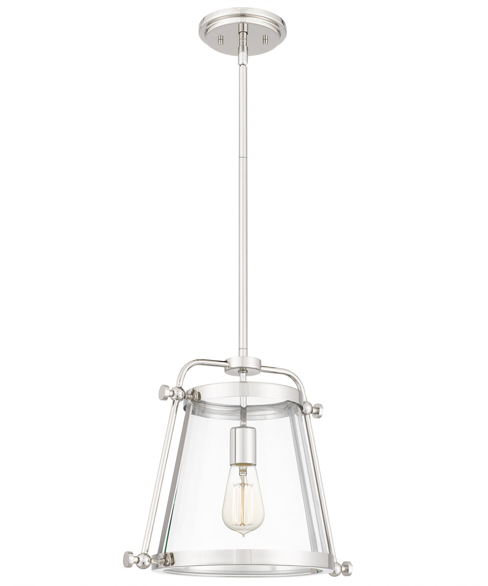 Cardiff Small 1-light Mini Pendant Polished Nickel