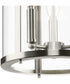 Gilliam 3-Light New Traditional Hall & Foyer Brushed Nickel