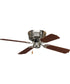 AirPro 42" 4-Blade Hugger Ceiling Fan Brushed Nickel