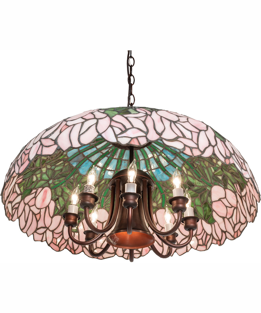 22" Wide Tiffany Cabbage Rose Pendant