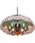 22" Wide Tiffany Cabbage Rose Pendant